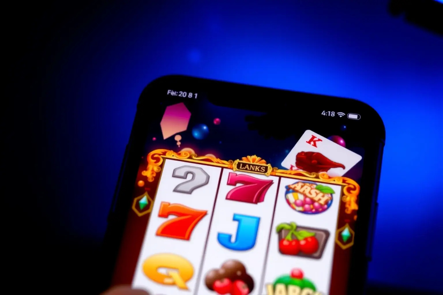 Premium gambling platform dashboard interface showing live statistics and modern casino games